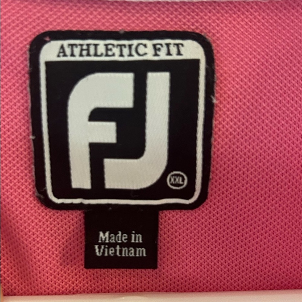 FootJoy pink short sleeve polo size XXL - Picture 4 of 8